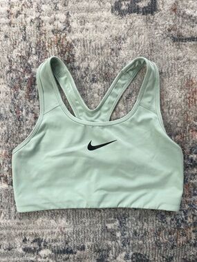 Nike Mint Green Dri-Fit Racerback Sports Bra